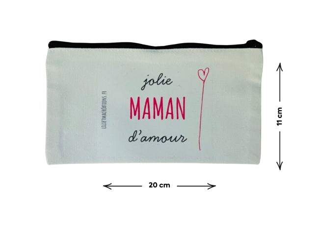 trousse personnalisée jolie maman lili et ma créations