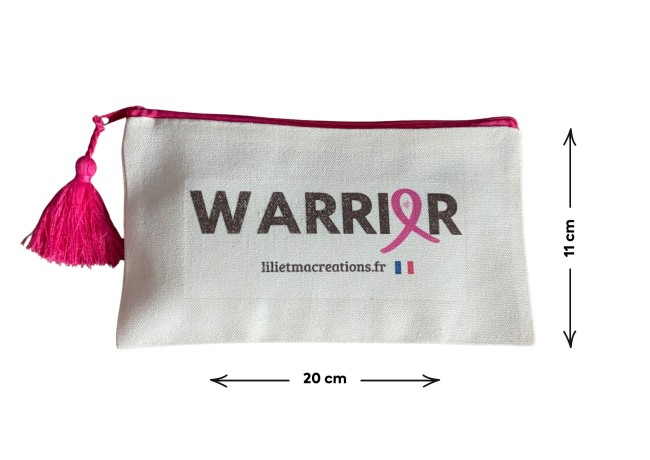 trousse personnalisée warrior lili et ma créations