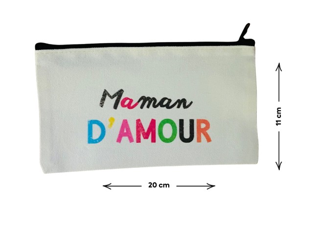 Trousse coton  "Maman d'amour"