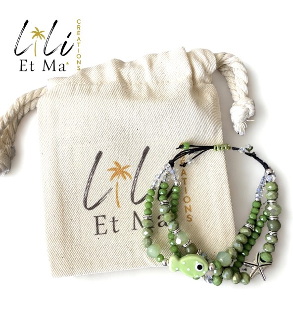 bracelet 3 rangs Lili Et MA Créations