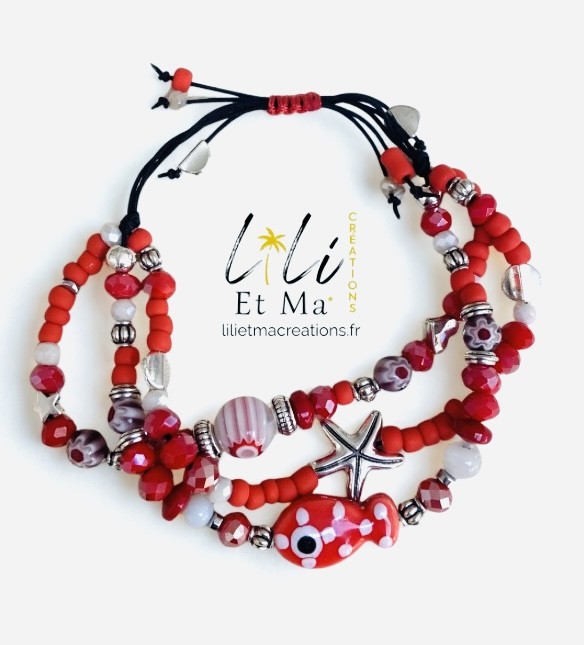 Bracelet 3 rangs lili et ma Creations