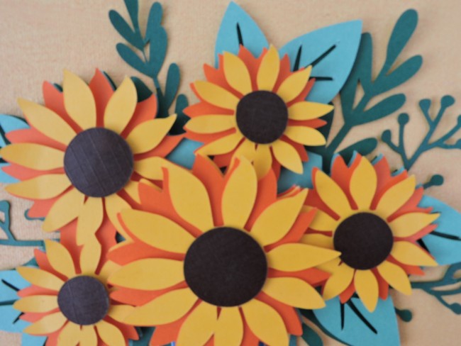 bouquet de fleurs détails