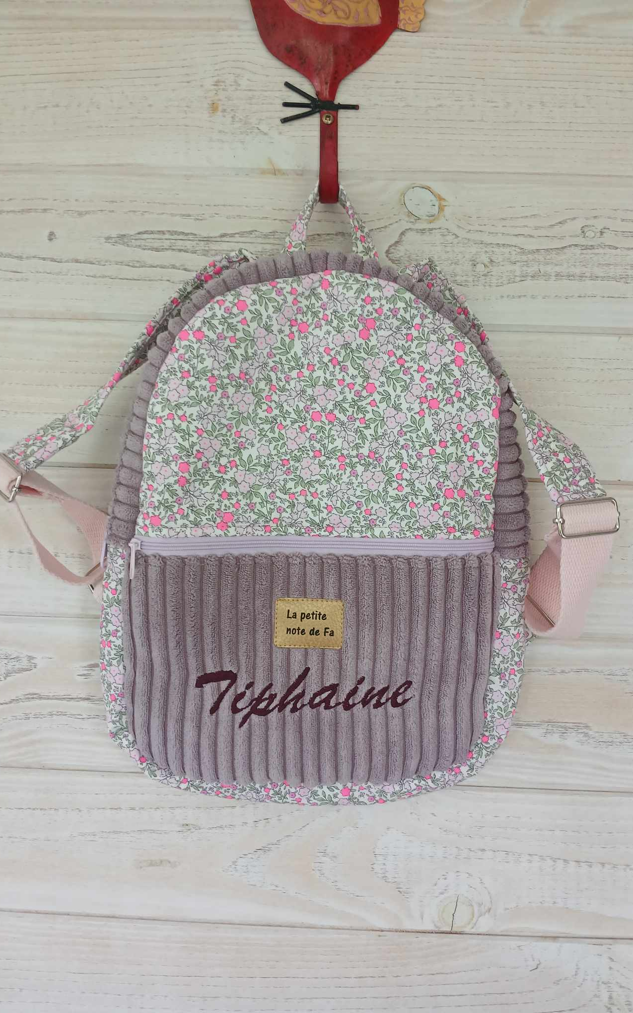 Sac à dos enfant personnalisé fait main
