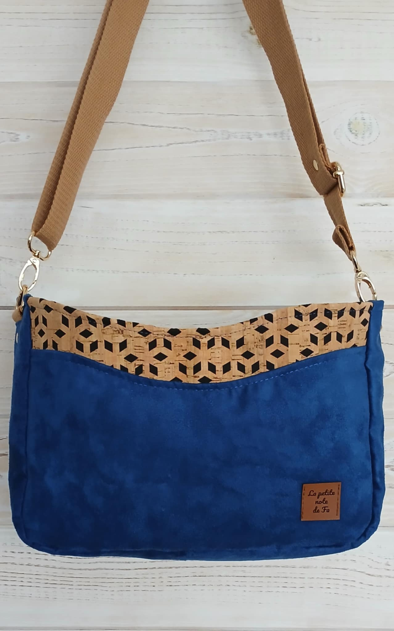 Sac Nina indigo  fait main
