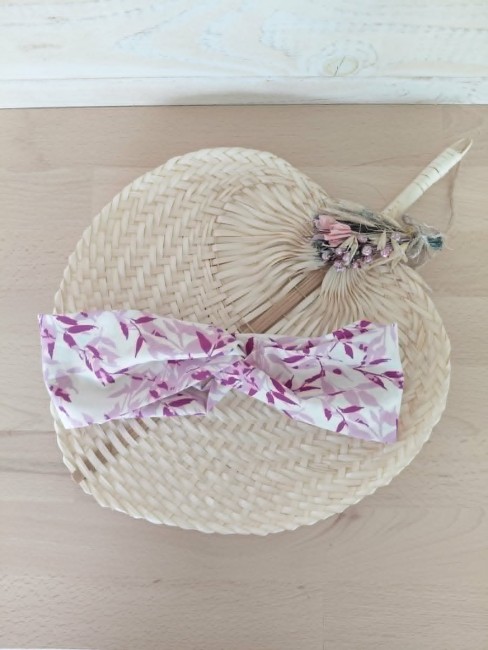 bandeau violet  fait main