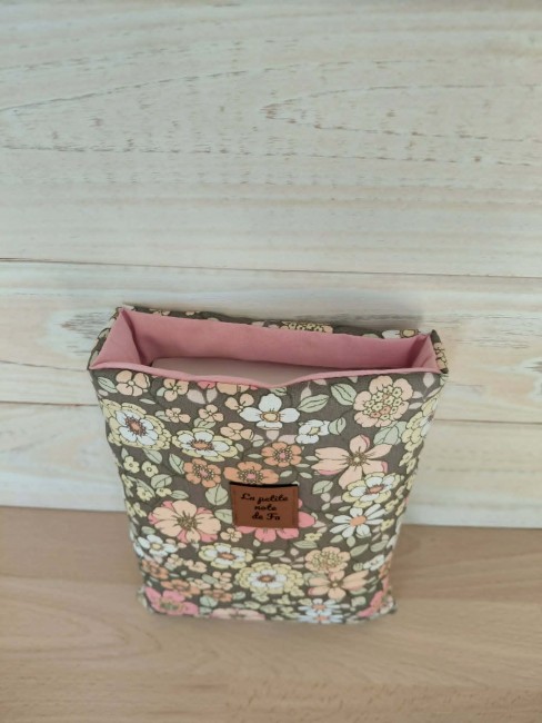étui pour livre de poche en tissu fleuri romantique