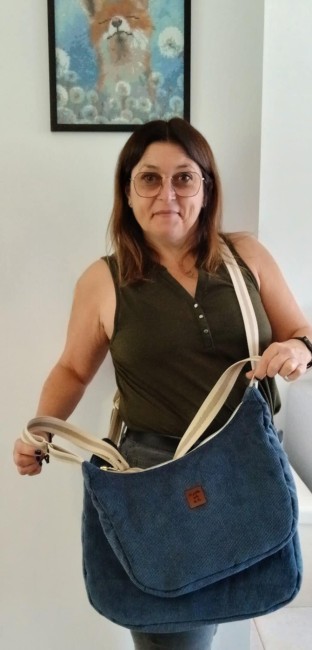 Sac Knox Corduroy Bleu moi