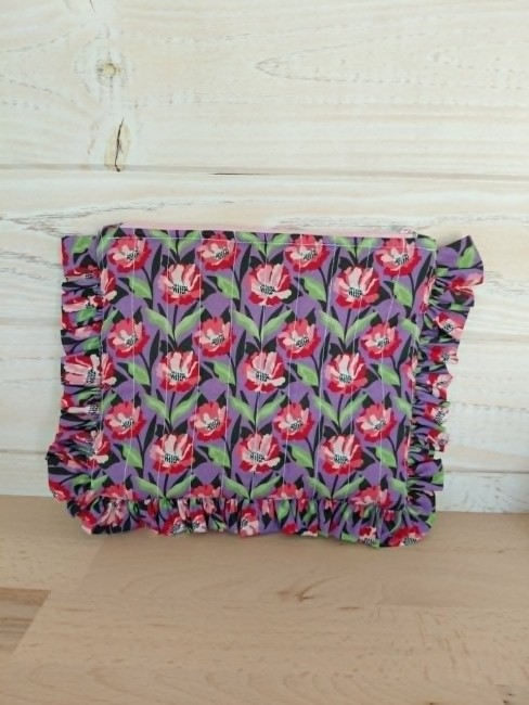 trousse maquillage Blooma en coton fleuri fait main