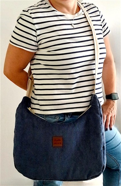 Sac Knox Corduroy Bleu