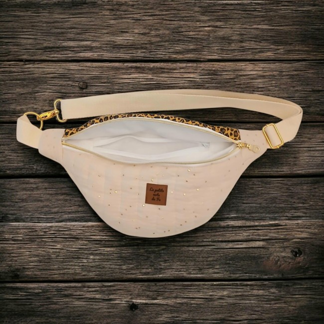 Sac Banane Fauve ouverte