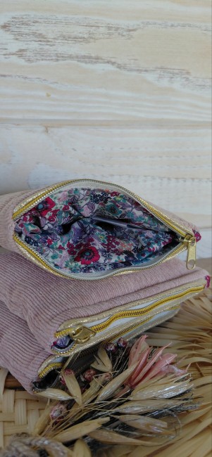 porte-monnaie-alba-cote Petit porte-monnaie Alba rose poudré avec fermeture zippée