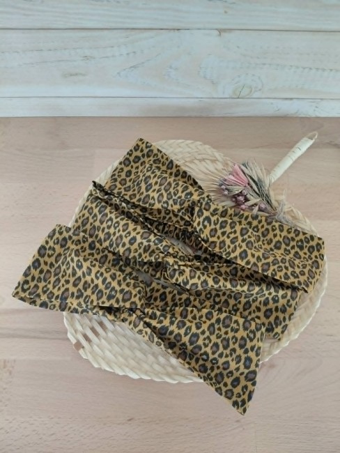 accessoire cheveux leopard fait main