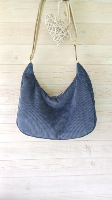 Sac Knox Corduroy Bleu dos