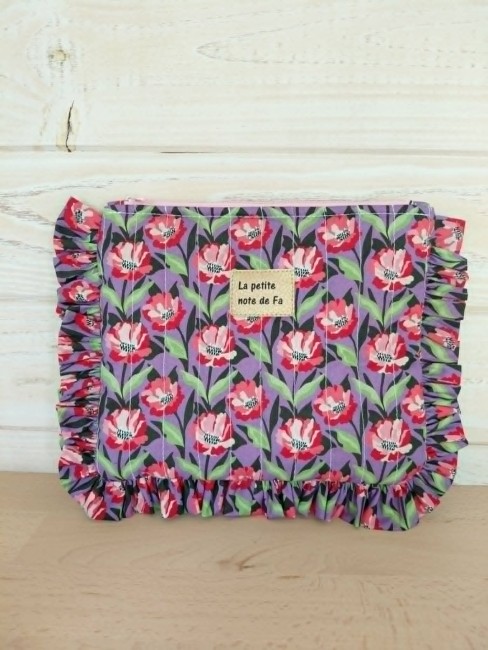 trousse de toilette Blooma fleurie fabrication artisanale