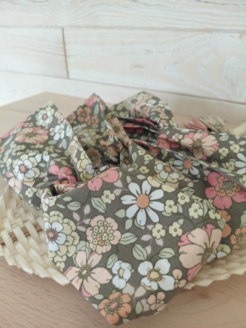 bandeau-vintage-cote bandeau cheveux floral coton femme
