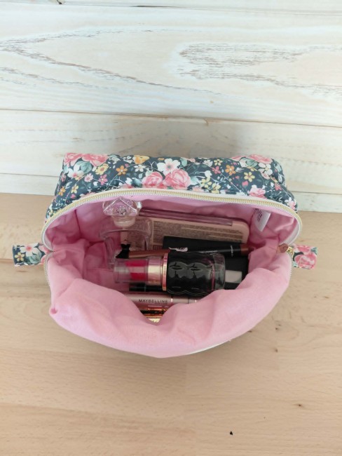 trousse de toilette Lola faite main fabrication artisanale française