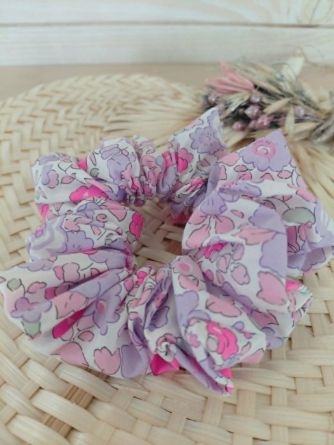 accessoire cheveux liberty lilas fait main france