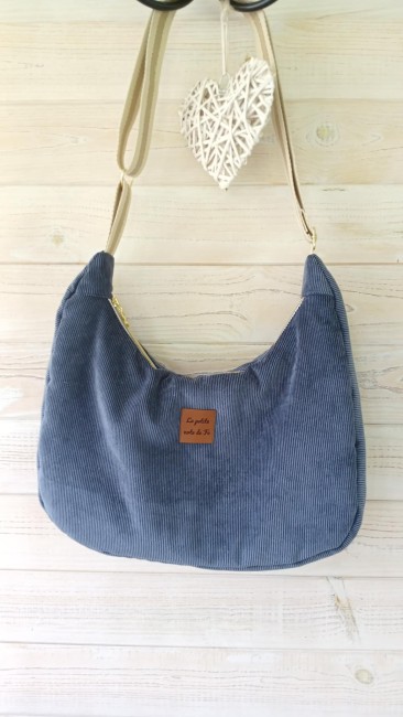 Sac Knox Corduroy Bleu face