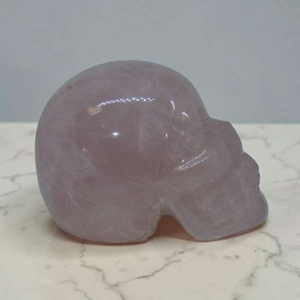 Crâne Quartz rose