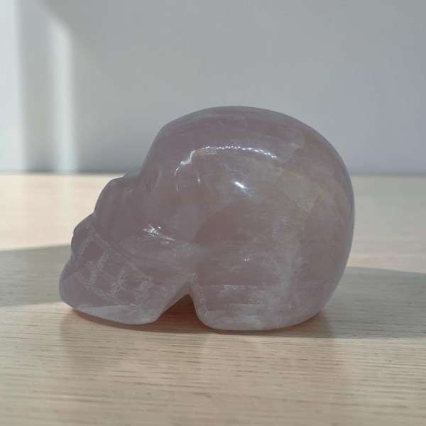 Crâne Quartz rose
