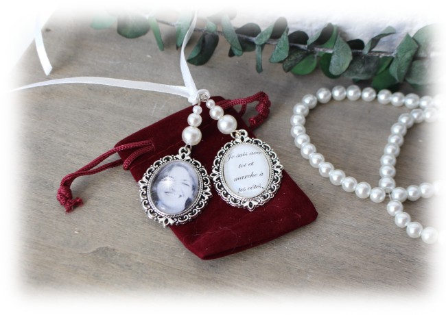 M argent double ruban et pochette bordx 1