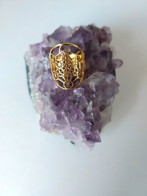 Bague Metatron doré