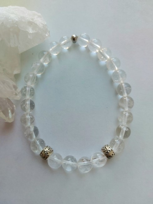 Bracelet Cristal de roche 8mm
