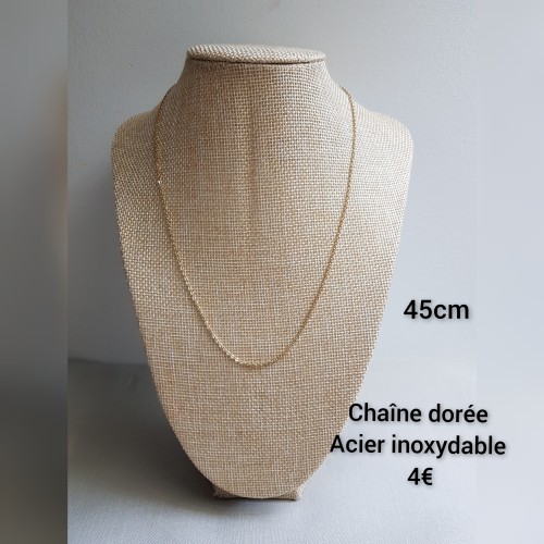 Chaîne dorée 45cm
