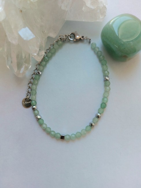 Bracelet facettes Aventurine