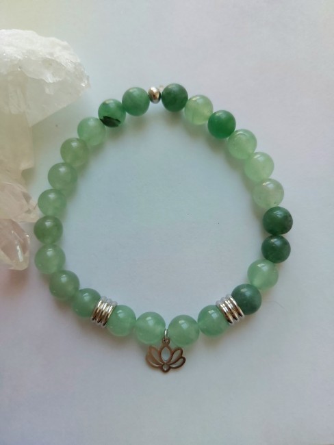Bracelet Aventurine verte 8mm