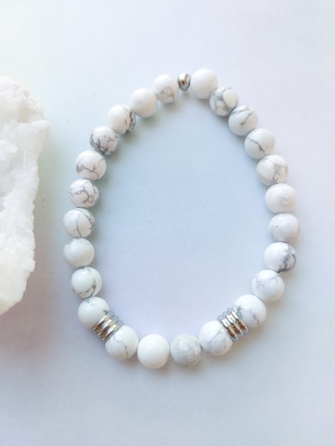 Bracelet Howlite 8mm