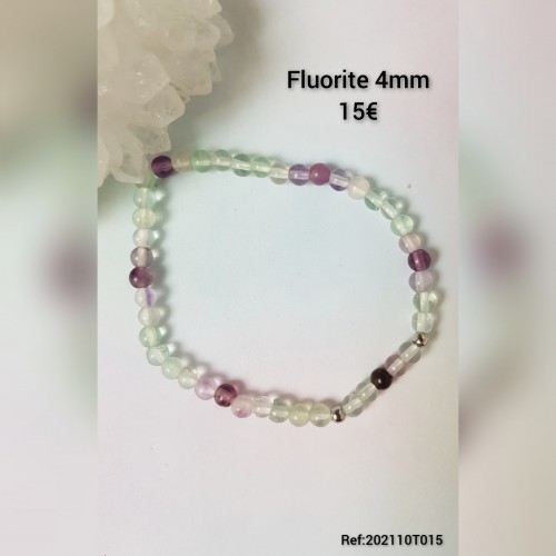 Bracelet enfant Fluorite en 4mm