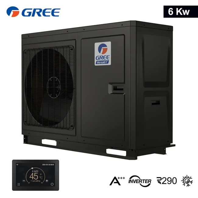 Gree Versati V R290 6 kW - Pompe à chaleur monobloc - Monophasé 220V - Classe A+++